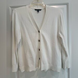 41 Hawthorn Cream V-Neck Button Cardigan